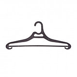 Вешалки для одежды OfficeClean, пластиковая, 3 шт в уп., размер 52-54, цвет черный, фото 2