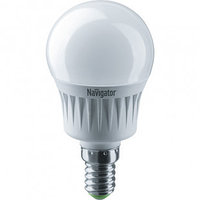 Лампа светодиодная Navigator NLL-G45, 7 Вт, 2700К, теплый белый свет, E14, форма шар