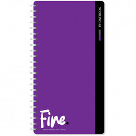 Телефонная книга OfficeSpace "Моноколор. Fine color", А5, 80 листов, на гребне