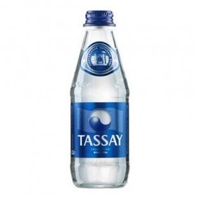 Вода газированная питьевая "Tassay", 0,25 л., стеклянная бутылка