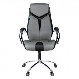 Кресло для руководителя Helmi HL-E01 "Inari", экокожа, черно-серое - фото 2 - id-p91527626