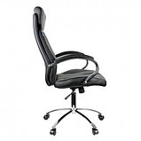 Кресло для руководителя Helmi HL-E01 "Inari", экокожа, черно-серое, фото 3