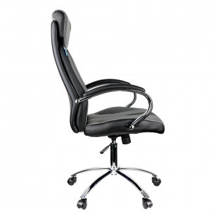 Кресло для руководителя Helmi HL-E01 "Inari", экокожа, черно-серое - фото 3 - id-p91527626