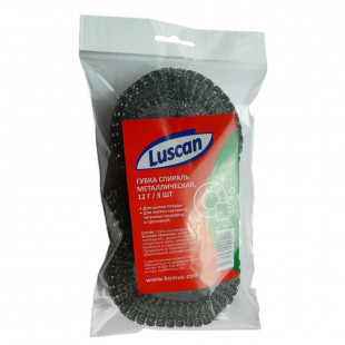 Губки металлические для мытья посуды Luscan, размер 10*10*1,5 см, в комплекте 3 шт.