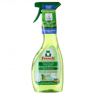 Средство для чистки ванной и душевых Frosch "Зеленый виноград", 500 мл