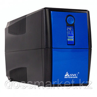 ИБП SVC V-1000-LCD, 1000ВА/500Вт, черно-синий