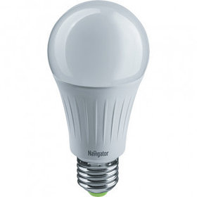 Лампа светодиодная Navigator NLL-A, 15 Вт, 2700К, теплый белый свет, E27, форма груша