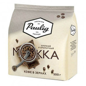 Кофе в зернах Paulig "Mokka", средней обжарки, 500 гр