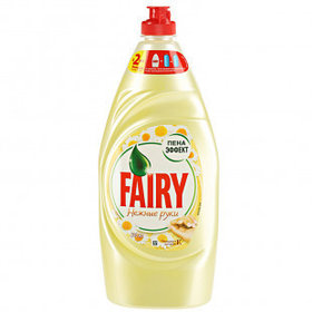 Средство для мытья посуды Fairy "Нежные руки. Ромашка и витамин Е", 900 мл