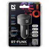 FM-модулятор Defender RT-Funk BT/HF, USB 2.1 A, черный, фото 4