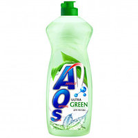 Средство для мытья посуды AOS "Ultra Green", 900 мл