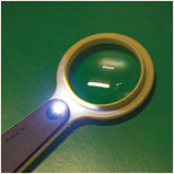 Лупа просмотровая OfficeSpace, диаметр 50 мм, увеличение 5, с подсветкой, фото 3