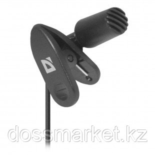 Микрофон компьютерный Defender MIC-109, на прищепке, 1,8 м, черный