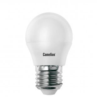 Лампа светодиодная Camelion LED7-G45/865/E27, 7 Вт, 6500К, холодный белый свет, E27, форма шар - фото 1 - id-p91531729