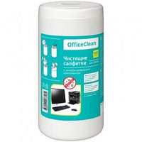 Туба с влажными чистящими салфетками OfficeClean, универсальные, 100 шт/туба