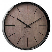 Часы круглые Troyka, d=30,5 см, черные, пластиковые, минеральное стекло