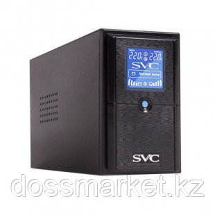 ИБП SVC V-650-L-LCD, 650ВА/390Вт, черный