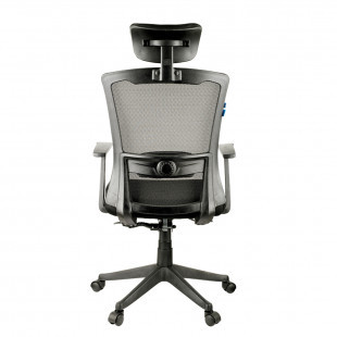 Кресло для руководителя Helmi HL-E31 "Ergo", ткань, сетка, черное - фото 4 - id-p91527641