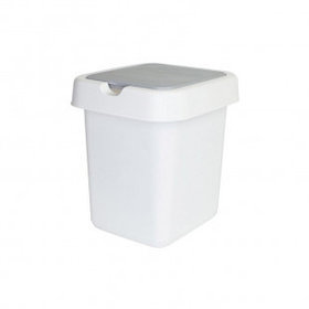 Ведро-контейнер для мусора Svip "Квадра", 14 л, прямоугольное, белое