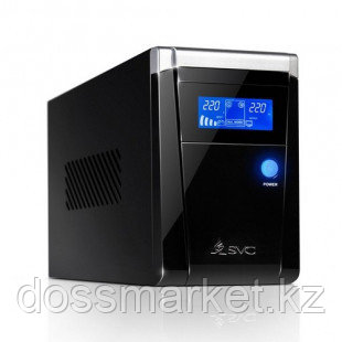 ИБП SVC V-1500-F-LCD, Smart, USB, 1500ВА/900Вт, черный