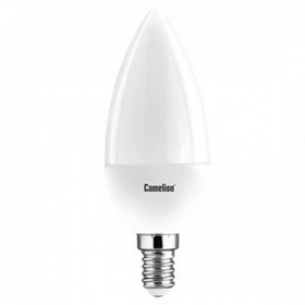 Лампа светодиодная Camelion LED7-C35/865/E14, 7 Вт, 6500К, холодный белый свет, E14, форма свеча