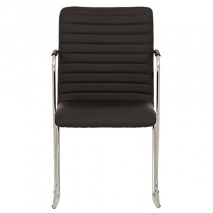 Кресло для персонала TASK CF CHROME ECO-30, искусственная кожа, черное - фото 2 - id-p91527611