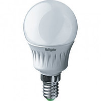 Лампа светодиодная Navigator NLL-G45, 5 Вт, 2700К, теплый белый свет, E14, форма шар