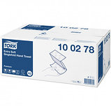 Полотенца бумажные Tork Premium, 200 шт, 2-х слойные, 23*23 см, ZZ-сложение, белые цена за 1 шт, фото 2