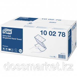 Полотенца бумажные Tork Premium, 200 шт, 2-х слойные, 23*23 см, ZZ-сложение, белые цена за 1 шт - фото 2 - id-p91530977