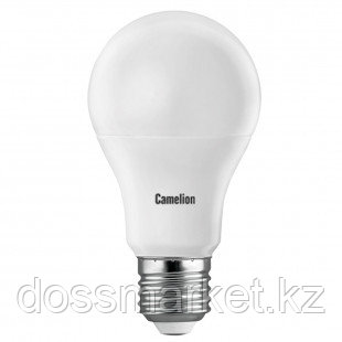 Лампа светодиодная Camelion LED13-A60/845/E27, 13Вт, 4500К, нейтральный белый свет, E27, форма груша