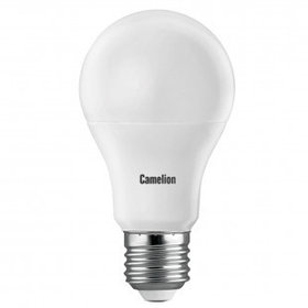 Лампа светодиодная Camelion LED13-A60/845/E27, 13Вт, 4500К, нейтральный белый свет, E27, форма груша