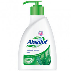 Жидкое мыло Absolut "Nature Алоэ", с дозатором, 250 мл