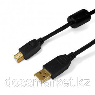Интерфейсный кабель "Ship" SH7013-3B, Hi-Speed USB 2.0, A-B, 3 м, черный