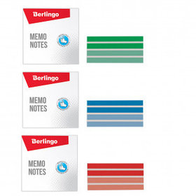 Блок для записей Berlingo "Megatop", сменный, на склейке, размер 90*90*45 мм, цветной