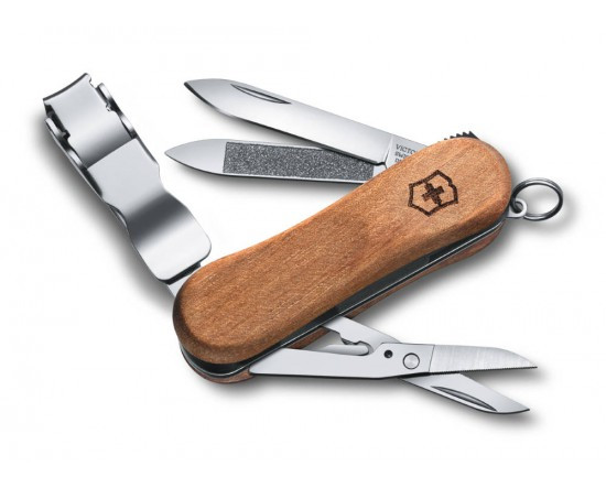 Нож VICTORINOX Nail Clip Wood 580 65мм 7 функций R 18831