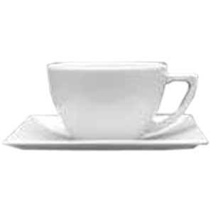 Чашка чайная «Классик»; фарфор; 200мл; D=85,H=55,B=110мм; белый