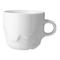 Чашка чайная «Мелодия»; фарфор; 170мл; D=71,H=63,B=99мм; белый