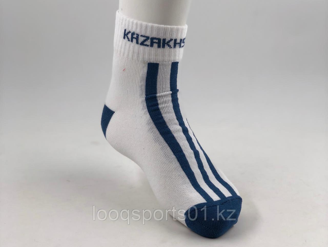 Спортивные носки под борцовки, Kazakhstan (белые) - фото 1 - id-p92759777