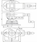 Станочные двухосевые прецизионные тиски AMV/SP-150, фото 2