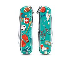 Нож VICTORINOX Мод. CLASSIC SPORTS WORLD (ограниченный выпуск 2020г)(58мм) - 7 функций, R 18120