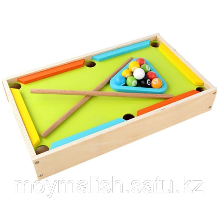 Настольная деревянная детская игра - Бильярд - фото 1 - id-p92764093