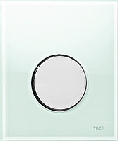 Кнопка смыва TECE TECEloop для писсуаров, стекло мятный зеленый, клавиша хром глянцевый