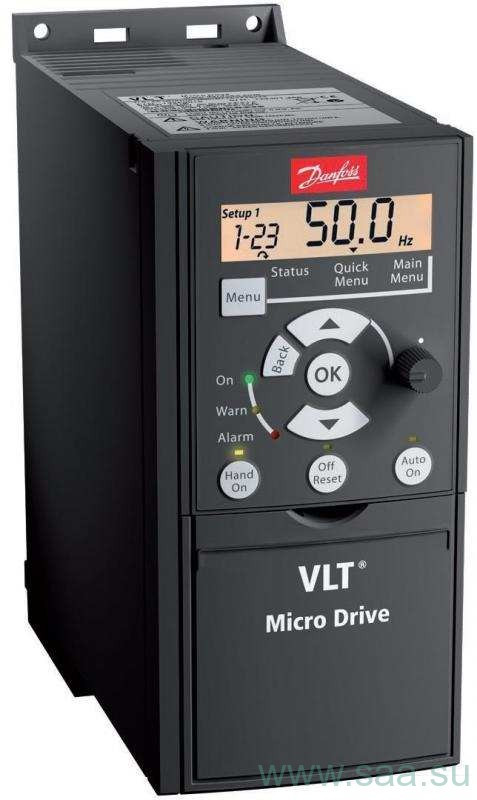 Преобразователь частоты Danfoss VLT Micro Drive 132F0026 - 4 кВт; 3x380В 9.0 А - фото 1 - id-p92791339