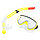 Набор для плавания Conquest (дыхательная трубка и маска) желтый, фото 4