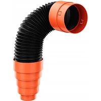 Труба соединительная D125 гофра KFP 2-1 L600мм