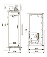 Холодильный шкаф среднетемпературный Polair CM110-S, фото 2