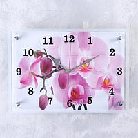 Часы настенные, серия: Цветы, "Орхидея", 25х35 см