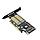 Адаптер M.2 (NVMe, SATA) mSATA, PCIe x16, фото 3