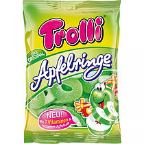 Жев. мармелад Trolli Apple rings Кольца  колечки Яблоко 150гр.