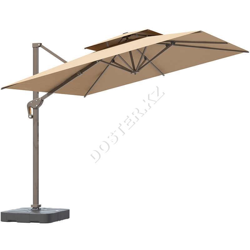 Зонт квадратный с вентиляцией (3х3м), бежевый